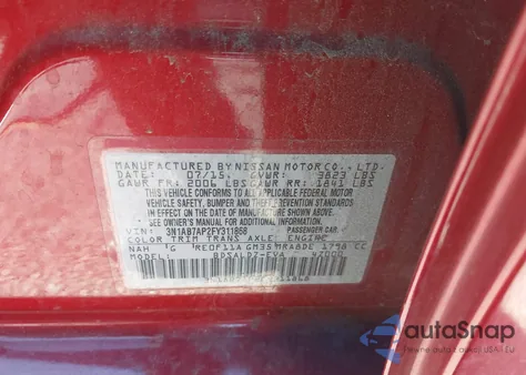 2015 Nissan Sentra Sv from USA, damaged, VIN 3N1AB7AP2FY311868